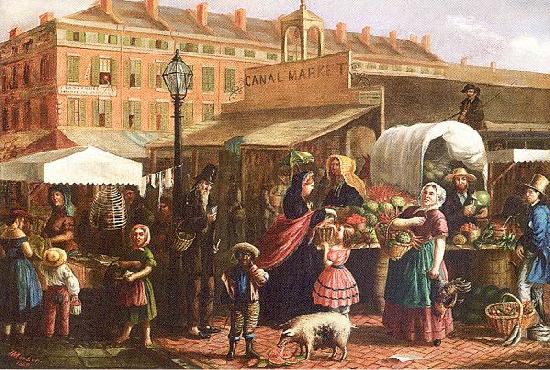 Mosler, Henry Canal Street Market China oil painting art
